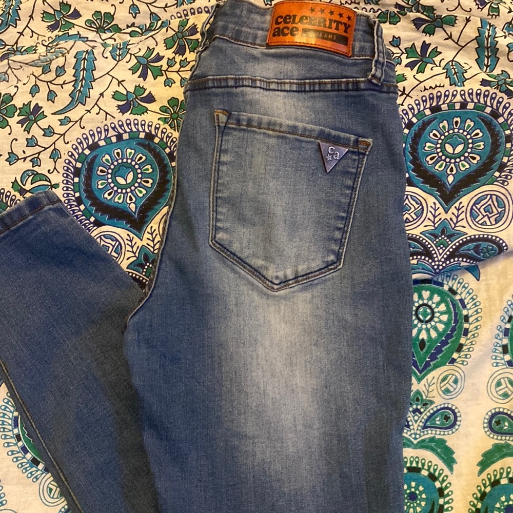Distressed jeans